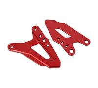 HAONEL Rearset Footrests Rear Heel Guard Plates CNC Aluminum Compatible with Kawasaki NINJA 400 Z400 Ninja 250 Z250 Rear Foot Pegs Protector Motorcycle Aftermarket Parts Accessories