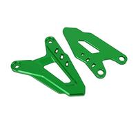 HAONEL Rearset Footrests Rear Heel Guard Plates CNC Aluminum Compatible with Kawasaki NINJA 400 Z400 Ninja 250 Z250 Rear Foot Pegs Protector Motorcycle Aftermarket Parts Accessories
