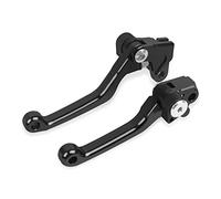 HAONEL Short Brake Clutch Lever Sets CNC Aluminum Compatible with Honda CR250R CR125R 1992-2003/ CR80R CR85R 1998-2007/ CRF125F CRF150R XR650R CRF450R 2 Finger Levers Motorcycle Accessories