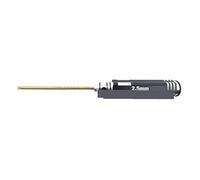 HAOOZAE For HSS Hex Key Set 1.5/2.0/2.5/3.0mm, For Titanium Coated Screwdriver for Precision RC Model(2.5MM)