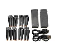 HAOOZAE For Li-Po Battery for Z908 Pro Drone, 3.7V 2000mAh Smart Flight, Quadcopter Kit with Paddles(Black)