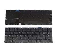 HAOOZAE UK Laptop Backlit Keyboard For HP for ProBook 450 G8 455R 455 for ZHAN 66 PRO 15 G4 X8QC GB European Notebook Keyboards Easy to replace(UK No Light)