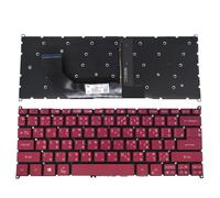 HAOOZAE US Italian Thai PT-BR Backlight Keyboard for ACER for Aspire S13 S5-371 SF514-51G SF314-52/52G/53G SF314-55/55G SB3P-A52BWL Easy to replace(Thai Red Light)