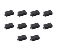 Haopeuk 10X Plastic Sealed Humbucker Pickup Cover Fit SQ Pickup Guitar Parts (Black)