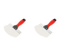 Haopeuk 2X Bucket Scoop for Drywall, Plaster Stainless Steel Bucket Scoop - 6.5 Inch Curved Contoured Blade for Paint, Mortar