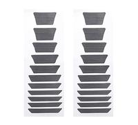 Haopeuk 2X Fretboard Markers Inlay Sticker Decals for Guitar & Bass - Trapezoid