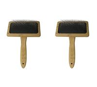 Haopeuk 2X Macrame Brush Tapestry Weaving Comb Tool Macrame Fringe Weaving Knitting Accessories DIY Braided Open Knot