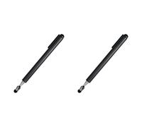 Haopeuk 2X Universal Telescopic Stylus Pen for Touch Screens,Retractable Pointer Stick & Stylus with Special Flocking Tip(Black)