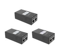 Haopeuk 3X 24V 0.5A Desktop POE Power Injector Ethernet Adapter Surveillance CCTV for IP Camera Power Supply