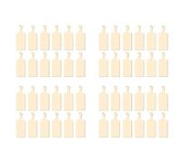 Haopeuk 48 Pcs Wooden Mini Cutting Board with Handle Unfinished Craft Mini Charcuterie Boards Paddle Blank Small Chopping Board