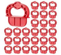Haopeuk 48Pcs Deck Board Jig 1/4inch Deck Board Spacer Rings Deck Jig Spacer for Pressure Treated Composite Plank Decking Tool