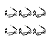 Haopeuk 6X Black Universal Guitar Acoustic Clip on Pickup Piezo Contact Microphone