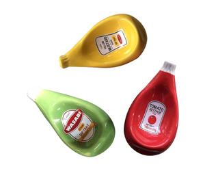 Haopeuk Unique Shapes Dip Sauce Plate Cute Mustard Plate Fashionable Table Decoration Tableware B