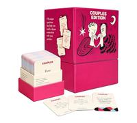 HAOQIAGA Family Conversation Cards, 150 Meaningful Question Prompts for Deeper Connections for Couples & Adults (Red)