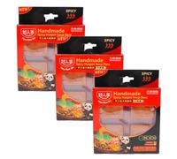 Haorenjia Easy & Convenient Spicy Hot Pot Soup Base Broth Sauce Spicy Seasoning (Spicy Flavour (4 Pieces) 200g Pack of 3)