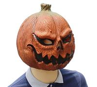 HAORONG Deluxe Novelty Halloween Costume Party Latex Pumpkin Head Mask