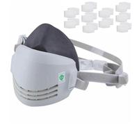 HAORONG Reusable Dust Half Respirator Chemical Anti-Dust Paint Respirator Welding Safety Industrial Mask (1pcs Rubber Anti-Dust Mask+22 pcs Cotton Filters)