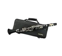 HAORQ Clarinet Eb Tone Bakelite Nickel Plated with Screwdriver Soft Cleaning Cloth Mouthpiece Reed and Cap Nice sound Durable case Musical Instrument Wind Instrument Charionets (Eb tone)