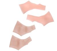 HAOSEM 2Pcs/Pair Silicone Gel Wrist Support Braces Fingerless Compression Gloves Thumb Stabilizer for Pain Relief Arthritis Tendonitis