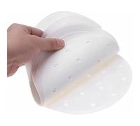 HAOSHICS 100PCS Round Disposable Perforated Parchment Bamboo Steamer Paper Liners for Air Fryer, Steaming Basket, Cake Baking, Cheesecakes, Dutch Oven, Tortilla Press (100PCS 9 inch)