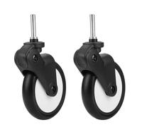 Haosie 1 Pair of Pram Wheels, 13cm/5.1in Baby Carriage Rubber Front Wheels, Stroller Accessories Suitable for Most Brands of Prams