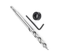 Haosie 3/8 9.5mm Drill Bit, Pocket Hole Jig, with Depth Stop Collar, for Woodworking and Metalworking