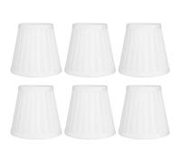 Haosie 6PCS Small Lamp Shades, Chandelier Lampshade, Pleated Lampshade Suitable for Various Places Such as Bedrooms, Living Rooms, Study Rooms, Hotels, Studios