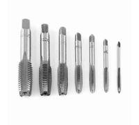 Haosie 7PCS Thread Steel Tap Set, Metric Tap Wrench, M3-M12 Rethreading Tool, Bearing Steel Tapping Set for Wood, Plastic, Aluminum