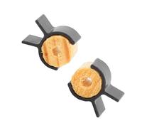 Haosie Beard Shaper Tool, Beard Line up Training Wheel Tool, Moustache Curler, Goatee Beards Shaper Mustache Styling Template for Man (Black)