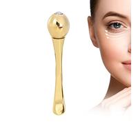 Haosie Gold Zinc Alloy Eye Roller, Anti Wrinkle Eye Massager, Under Upcircle Eyes Roller, Cream Import Scoop for Dark Circles, Puffiness, Puffy (0.6×3In)
