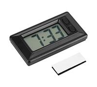 Haosie Mini Digital Clock, LCD Digital Table Car Clock with Adhesive Pad for Dashboard, Home, Desk, Office