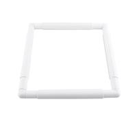 Haosie Roller Cross Stitch Frame Accessories, Plastic Clip Embroidery Hoops, Punch Needle Frame for Embroidery, Cross Stitch, Quilting (27.9×27.9cm)