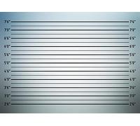 Haosphoto Mugshot Backdrop for Photography 7X5FT Police Lineup Height Charts Backdrops Accurate Measurements Poster Background for Birthday Bachelorette Party Girls Night Out Photo Studio Props HS991