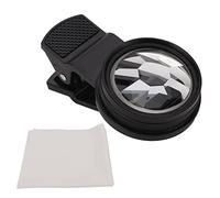 HAOSUIAI Octahedral Kaleidoscope Mobile Camera Lens, Clip On External Phone Lens, Multi Image Filter Lens with Rotatable Glass Optics for and Most Smartphones