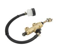 HAOSUIAI Rear Brake Master Cylinder Reservoir, Hydraulic Brake Pump for Yerf GX150 150cc 3206 4206 3209 Go Kart ATV, 45mm Mounting Hole Distance, Metal and Rubber Construction