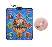 HAOSUIAI USB Dance Pad for Computer Video Game, Wired Dancing Mat with High Sensitivity, Non - Slip PVC Dance Floor Pad with Large Arrows Print, Thick 8mm Anti - Slip Base for Kids Adults H