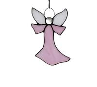 HAOSUM Angel Suncatcher Stained Glass Window Hangings Ornament Gift for Mom,Friends (6.3"×4.3")