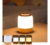 Haotao Eye Caring Bedside Lamps, Small Touch Lamp, Kids Bedroom Night Light, 3-Way Dimmable Warm/Cold Night Lamp for Children, USB Rechargeable Portable Lamp for Baby Nursing/Sleeping Aid