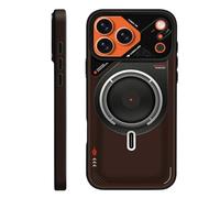 Haotermai MagSafe Compatible Case for iPhone 17 Pro Max, Clear Bumper with Raised Camera Lens Cover, Shockproof TPU Anti-Drop Protective Cover-Black