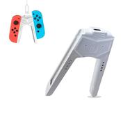 Haotianchi Switch Joy-Con charging handle is compatible with Nintendo Switch and OLED models, and can play while charging, with an indicator light, and a charging cable with a 2-meter Type-c (white)