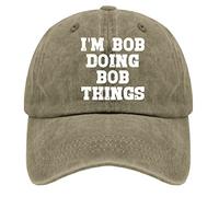 HAOTIEN Baseball Caps I'm Bob Doing Bob Things Dad Hats, Vintage Caps for Men