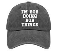 HAOTIEN Baseball Caps I'm Bob Doing Bob Things Dad Hats, Vintage Caps for Men