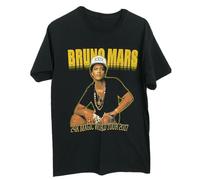 HAOTIEN Bruno Mars 24K Gold World Tour 2017 T Shirt Black