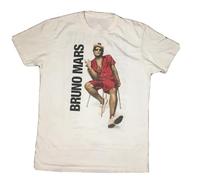 HAOTIEN Bruno Mars 24k Magic World Tour 2017 T-Shirt Mens White