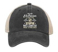HAOTIEN Caps I'm an Electrician I Can't Fix Stupid Funny Electrician Dad Hat, Funny Caps for Men