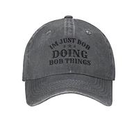 HAOTIEN Im Just Bob Doing Bob Things Hat Trucker Hats Baseball Cap Adjustable Sports Unisex Caps Deep Heather
