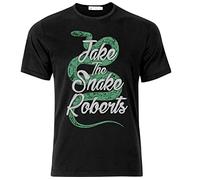 HAOTIEN Jake The Snake Roberts Retro Wrestling Hero T Shirt Black