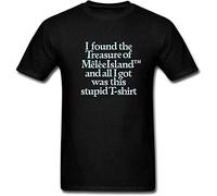 HAOTIEN Men's Monkey Island Black Simple Boy T Shirts -