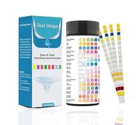 HaoTrade 100pcs 16 in 1 Aquarium Test Strips, Strips Drinking Water Test Kit, Freshwater Saltwater Fish Tank Pond Test Kit for Testing Total Hardness, Carbonate Nitrate, Nitrite, Cl2, pH