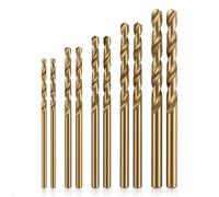 HaoTrade 10PCS M35 Cobalt Drill Bits Set, HSS-Co Metric Twist Drill Bits with 135° Split Point, 5% Cobalt Straight Shank Metal Drill Bits for Stainless Steel, Cast Iron